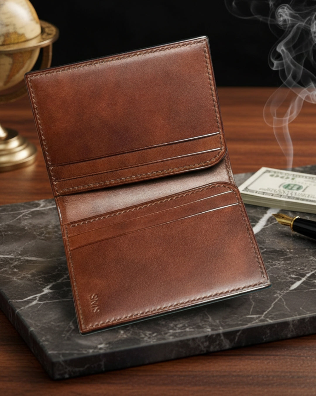 Maxi Wallet —Genuine Leather