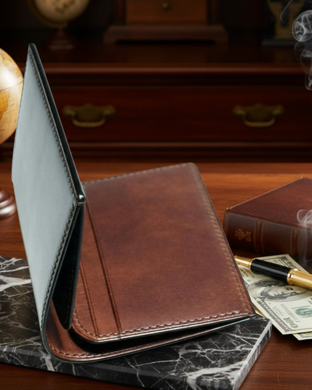 Maxi Wallet —Genuine Leather
